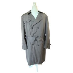 Vintage BOTANY WEATHER TOPPER Trench Coat Men's Size 46L w 2 Removeable Layers!